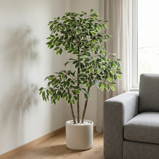 Künstlicher Ficus Benjamina 150 cm mit Dekotopf