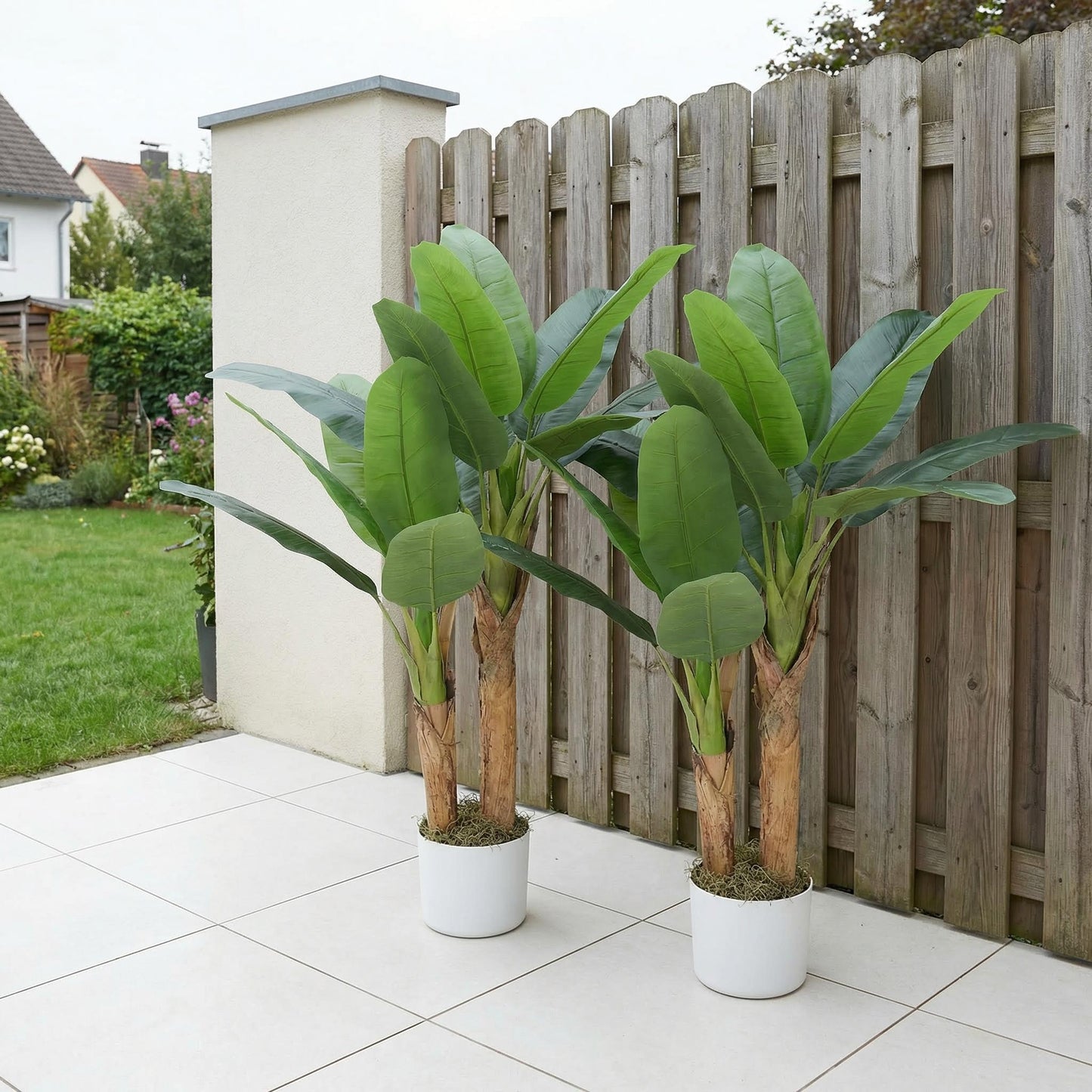Künstliche Bananenpflanzen 120 cm (2er-Set)