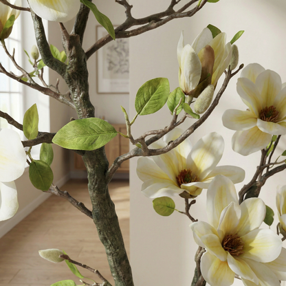 Künstlicher Magnolienbaum 120–180 cm mit Dekotopf