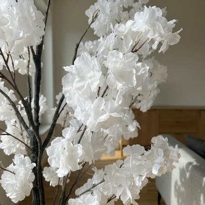 Künstlicher Kirschblütenbaum Weiß 130–180 cm