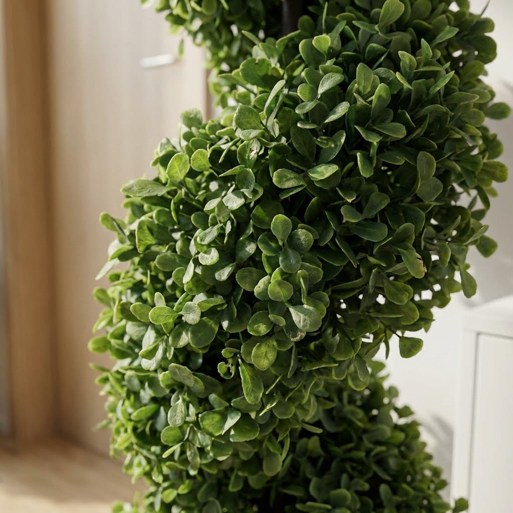 Künstlicher Buchsbaum in Spiralform 90 cm (2er-Set)