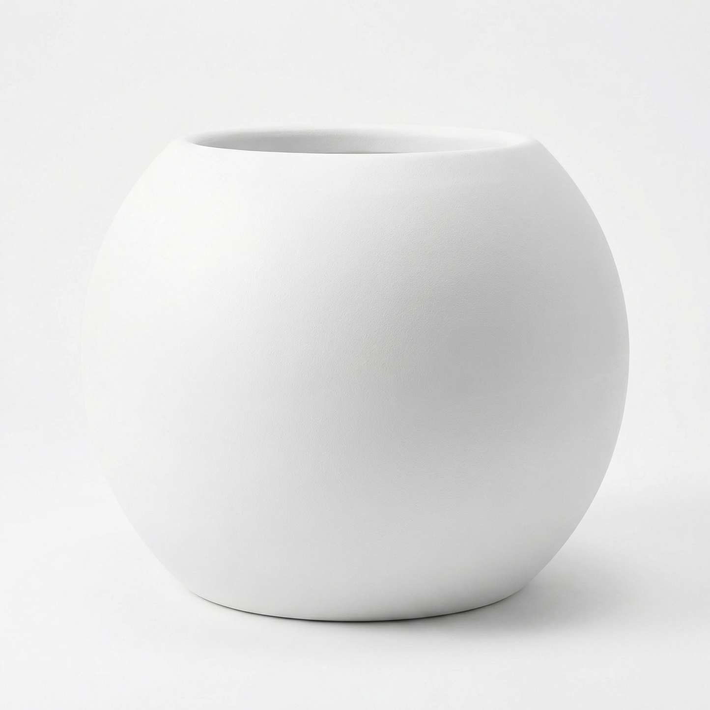 Blumentopf Ø40 cm Kugelform Weiß PLENA