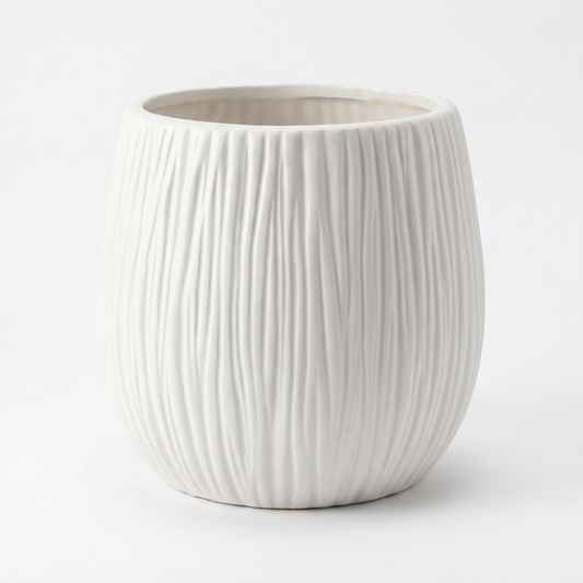 Bloempot Ø26 cm geribbeld CALMA