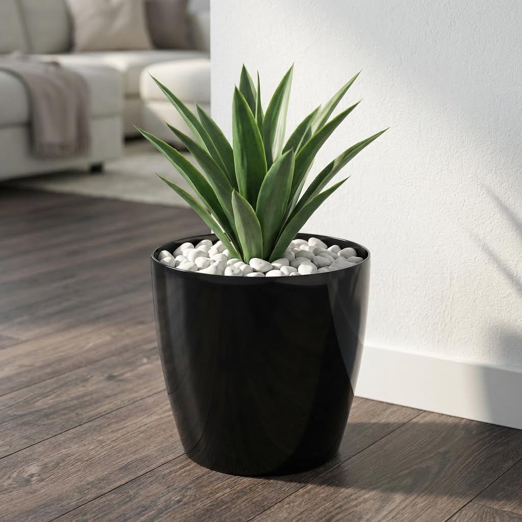 Bloempot Ø25 cm Zwart MAGNA