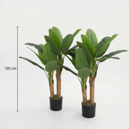 Künstliche Bananenpflanzen 120 cm (2er-Set)