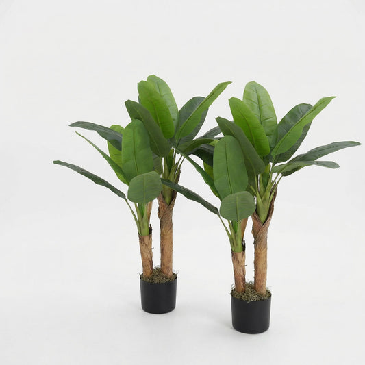 Künstliche Bananenpflanzen 120 cm (2er-Set)
