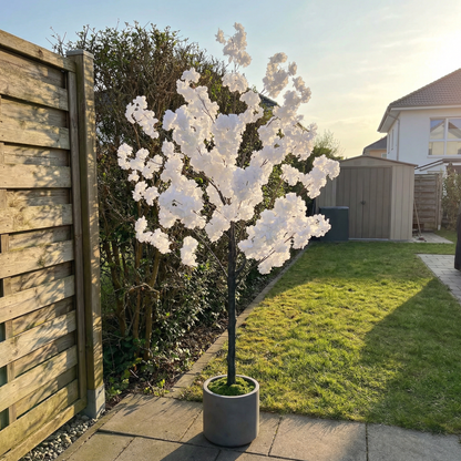 Künstlicher Kirschblütenbaum Weiß 130–180 cm