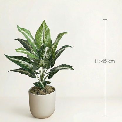Künstliche Stiele Dieffenbachia Grün-Weiß 45 cm