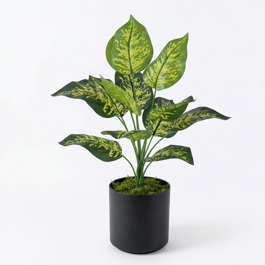 Künstliche Stiele Dieffenbachia Grün-Gelb 45 cm