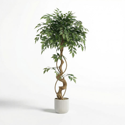 Künstlicher Ficusbaum 120–150 cm mit Dekotopf