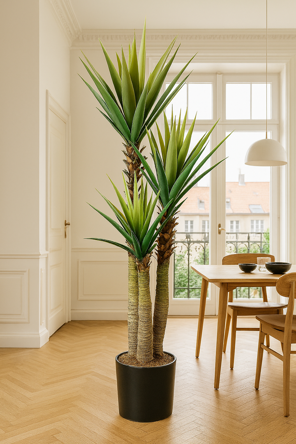 TropenTraum™ Oca Künstliche Jahrhundertpflanze im Topf – 160 cm