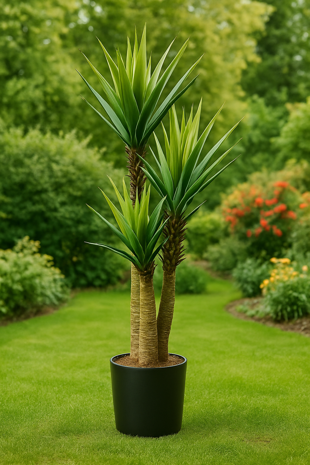 TropenTraum™ Oca Künstliche Jahrhundertpflanze im Topf – 160 cm