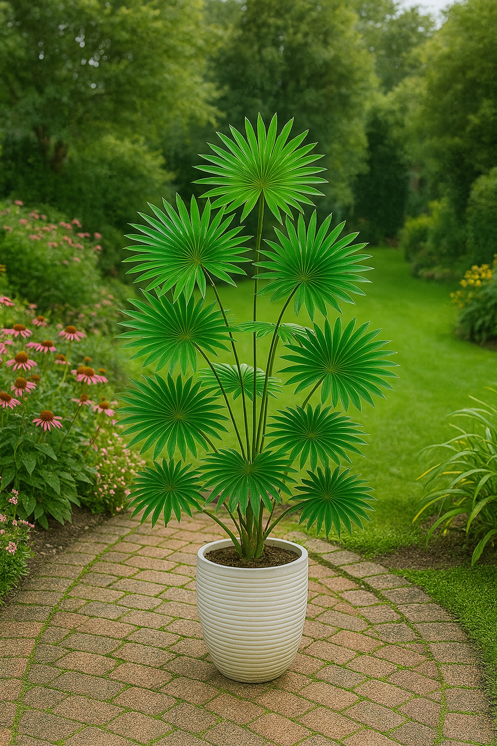 TropenTraum™- Künstliche Fächerblatt-Tropikpflanze