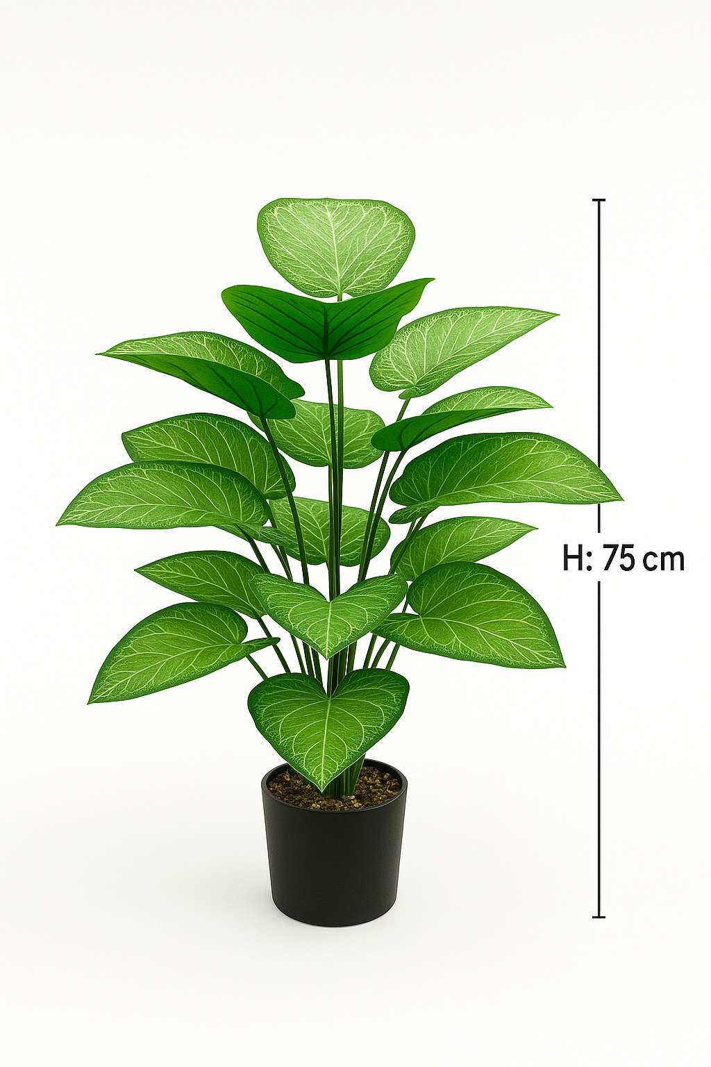TropenTraum™- Taro Blatt gefälschte grüne Topfpflanze