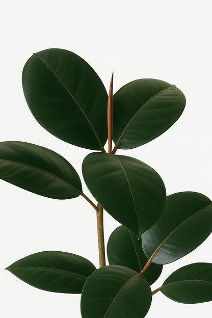 TropenTraum™ - Künstlicher Schwarz-Gold-Gummibaum