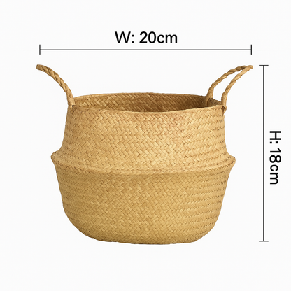 Gewebter Boho-Seegraskorb