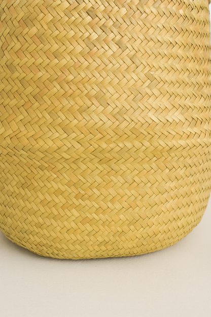 Gewebter Boho-Seegraskorb