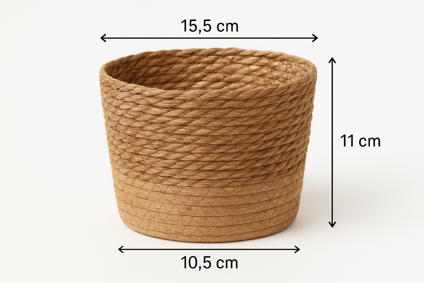 Handgefertigter geflochtener Gipskorb