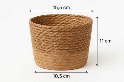 Handgefertigter geflochtener Gipskorb