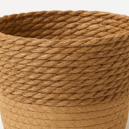 Handgefertigter geflochtener Gipskorb