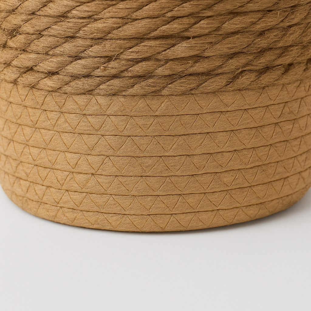 Handgefertigter geflochtener Gipskorb