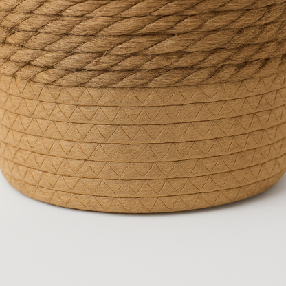 Handgefertigter geflochtener Gipskorb