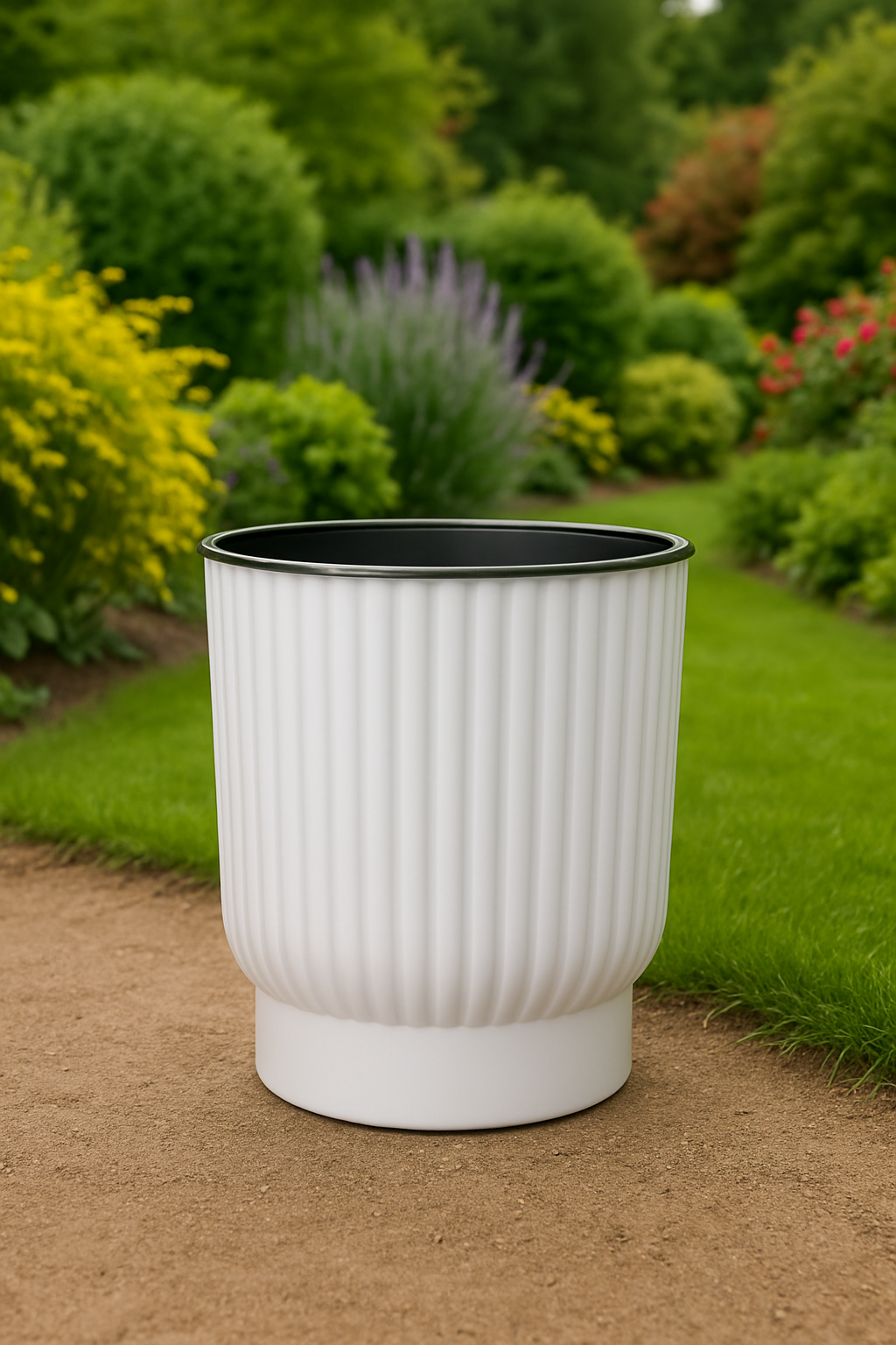 Moderner wasserabsorbierender Pflanzkübel