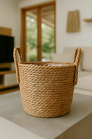 Handgefertigter Bambuskorb-Pflanzkübel