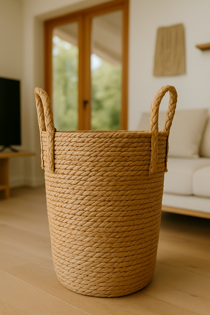Handgewebter Rattan-Blumentopf