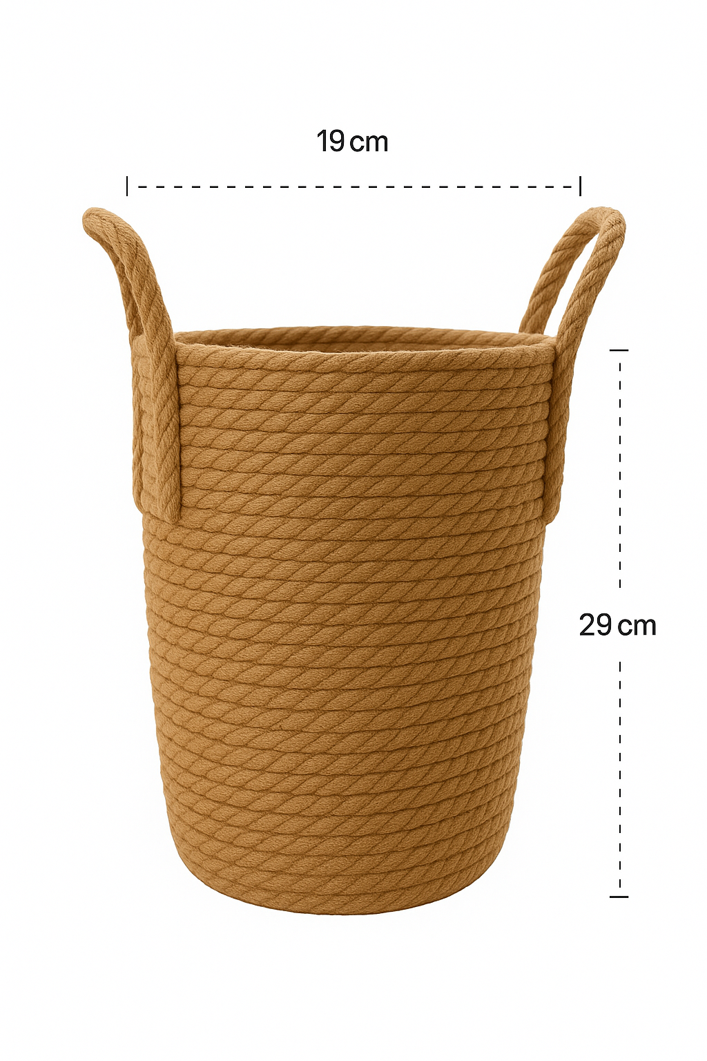 Handgewebter Rattan-Blumentopf