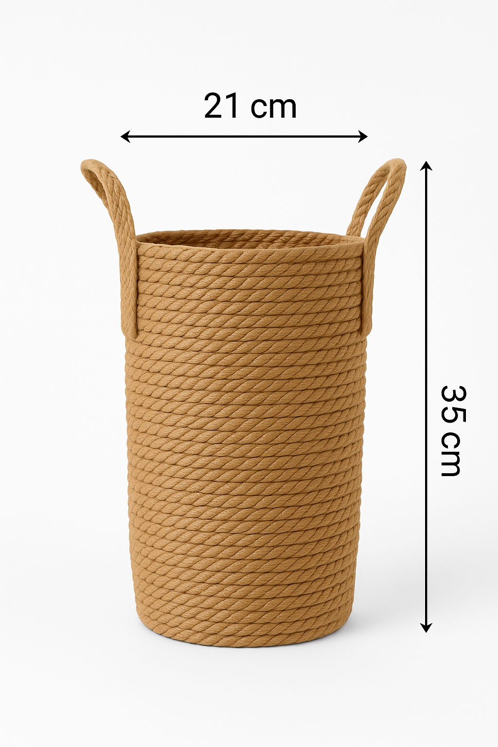 Handgewebter Rattan-Blumentopf