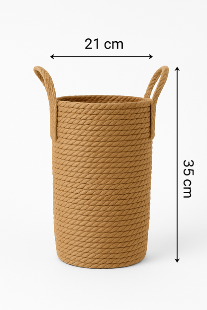 Handgewebter Rattan-Blumentopf