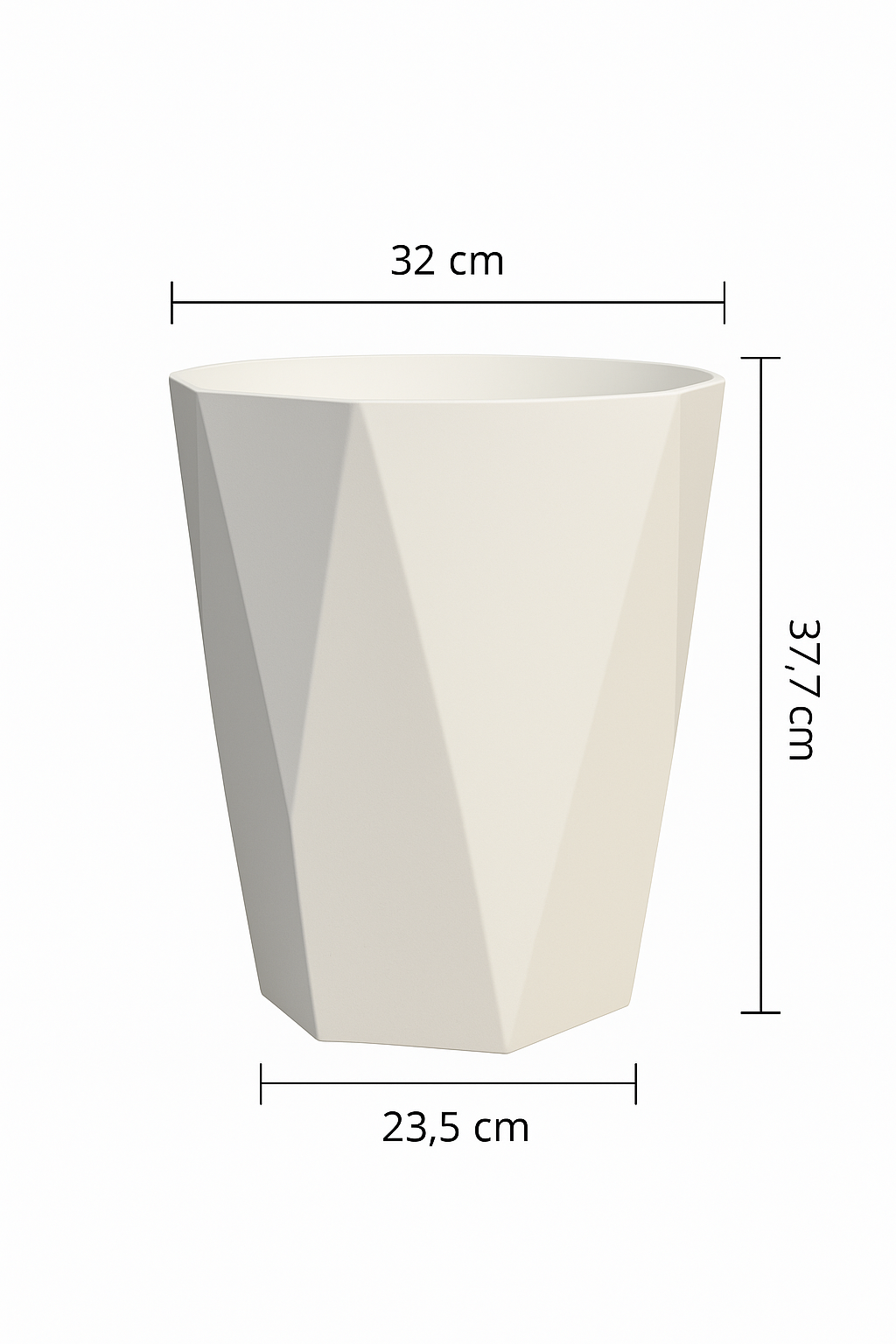 Großer diamantförmiger Pflanzkübel