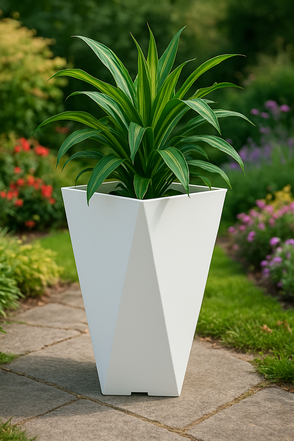 Großer Blumentopf aus Kunstharz