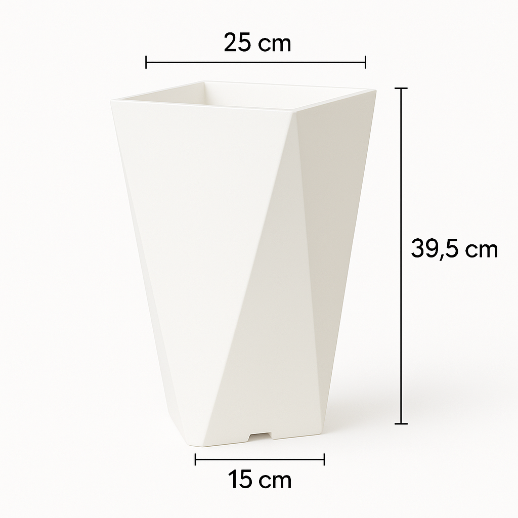 Großer Blumentopf aus Kunstharz