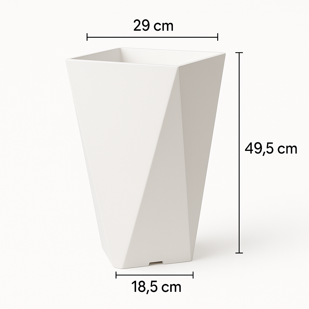 Großer Blumentopf aus Kunstharz