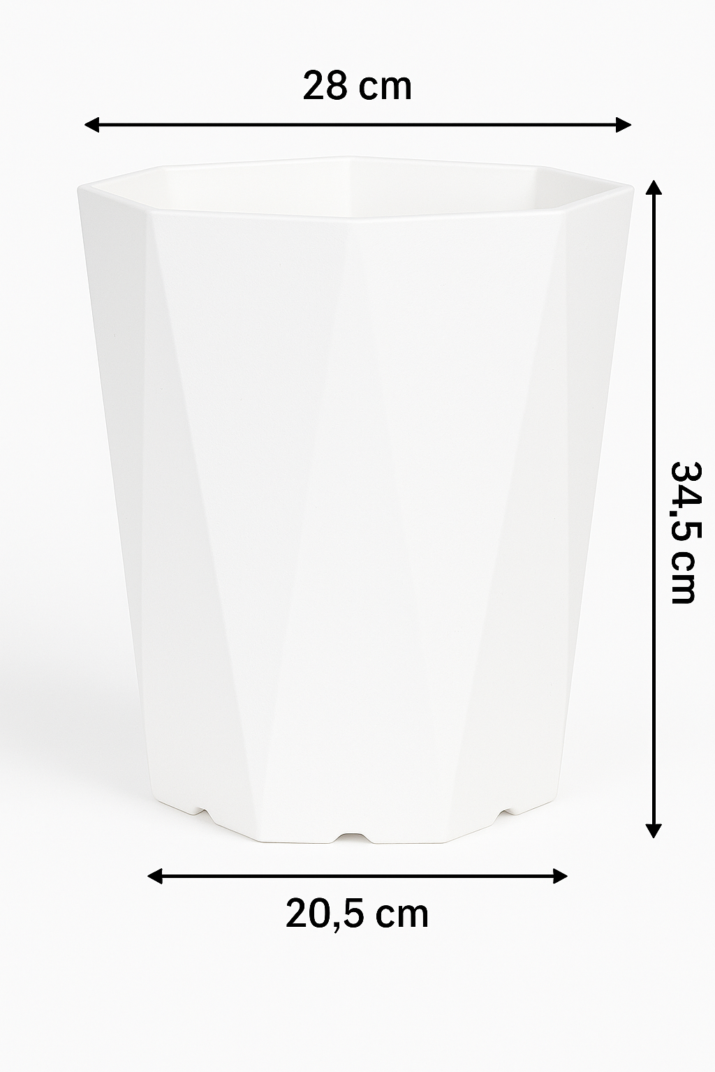 Diamant-Kunstharz-Blumentopf