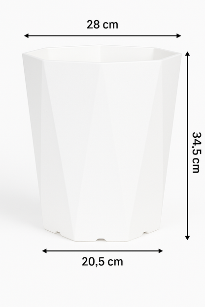 Diamant-Kunstharz-Blumentopf