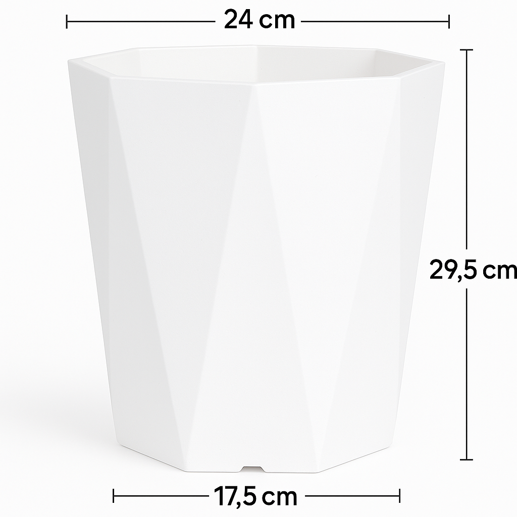 Diamant-Kunstharz-Blumentopf