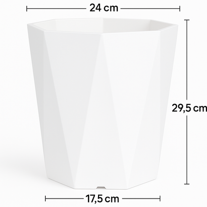 Diamant-Kunstharz-Blumentopf