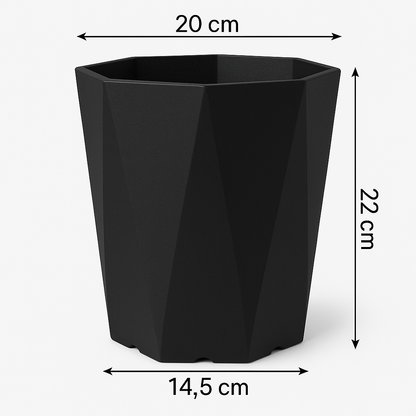 Diamant-Kunstharz-Blumentopf