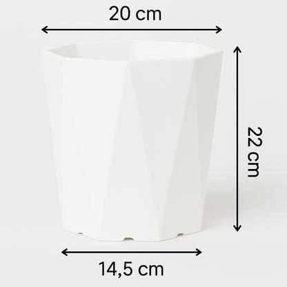 Diamant-Kunstharz-Blumentopf