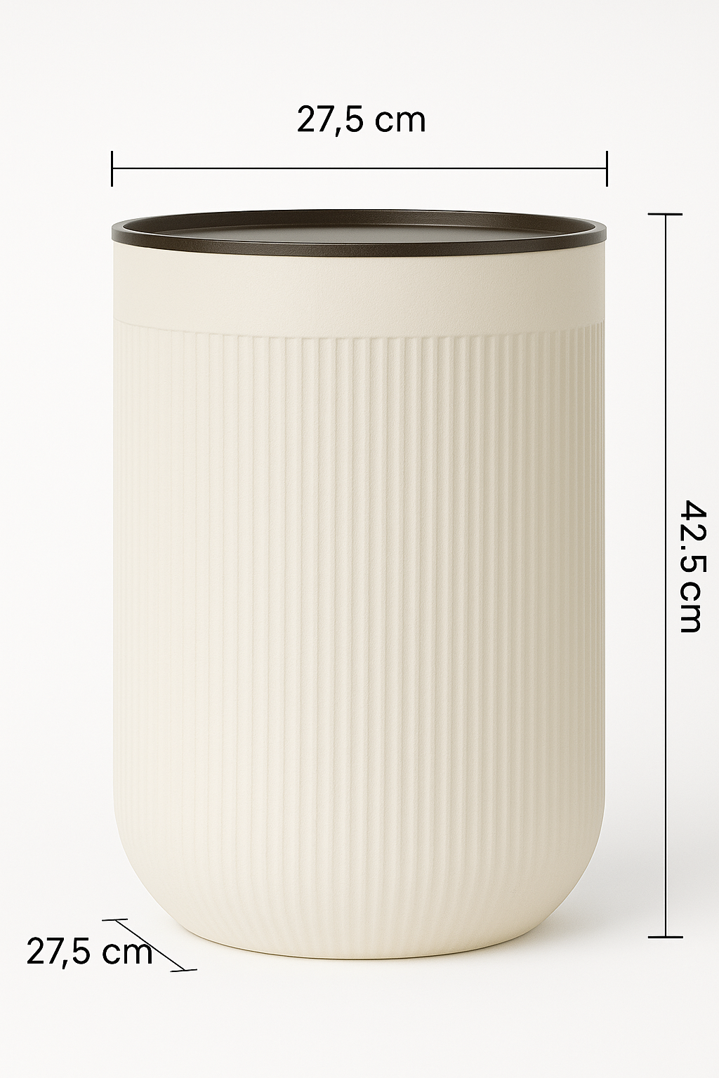 Zylindrischer Standblumentopf