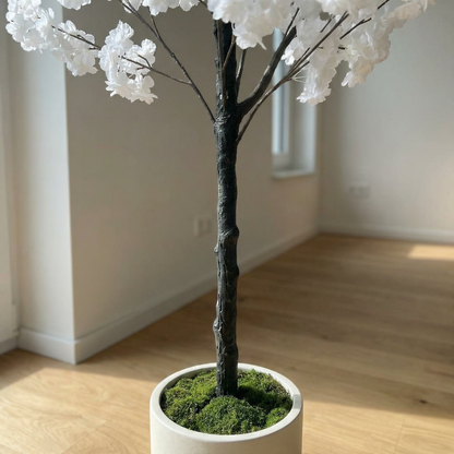 Künstlicher Kirschblütenbaum Weiß 130–180 cm