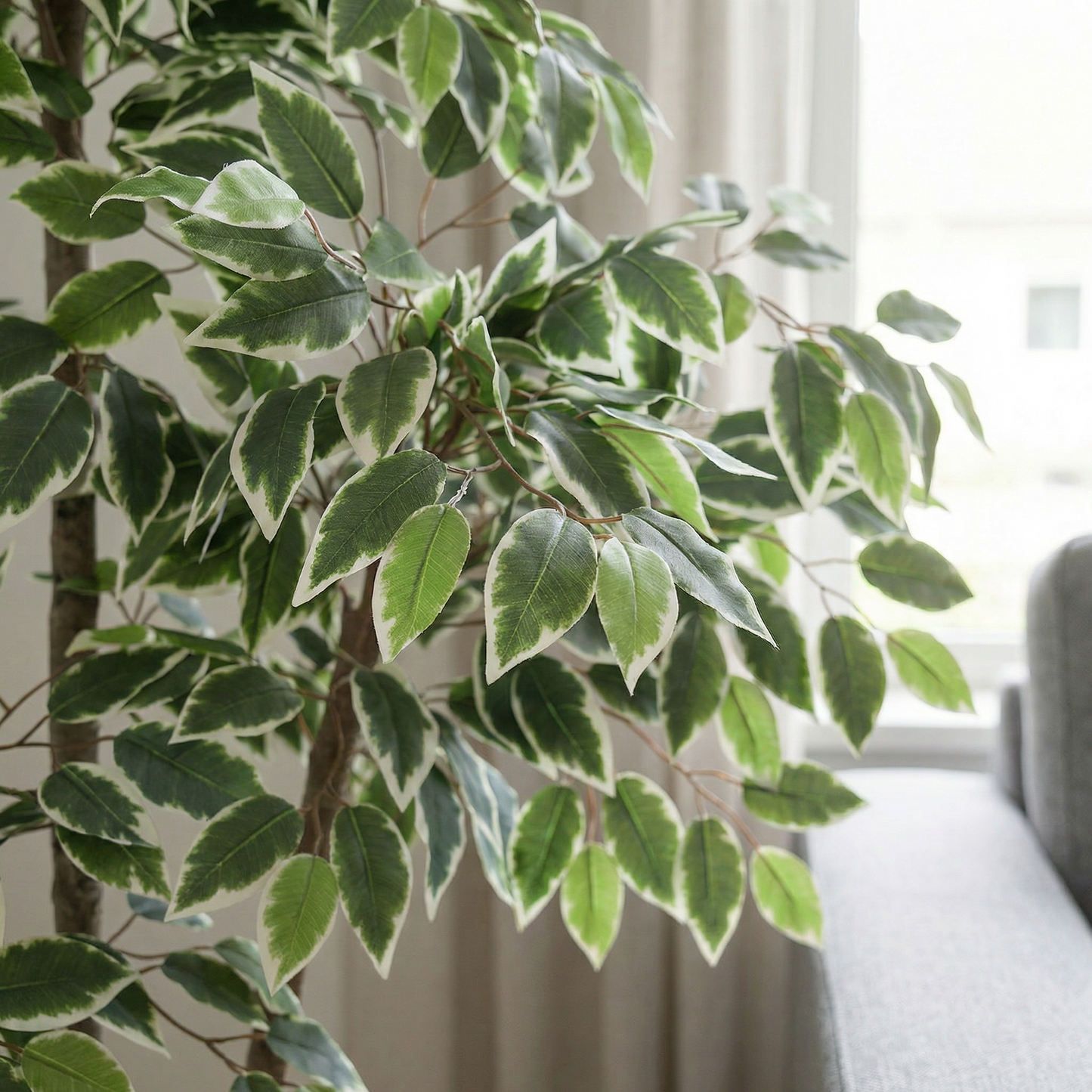 Künstlicher Ficus Benjamina 150 cm mit Dekotopf