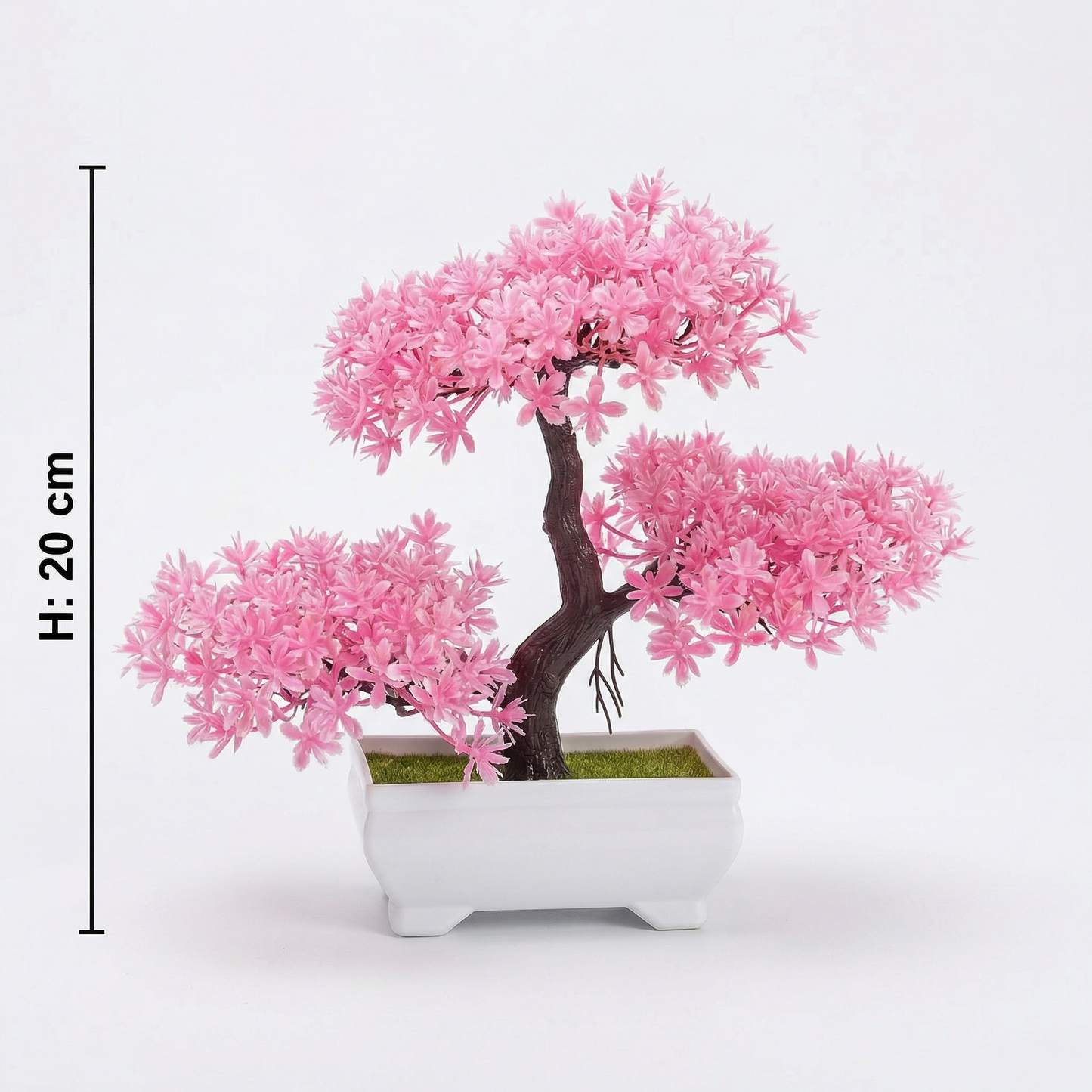 Künstlicher Blüten-Bonsai 20 cm mit Dekotopf