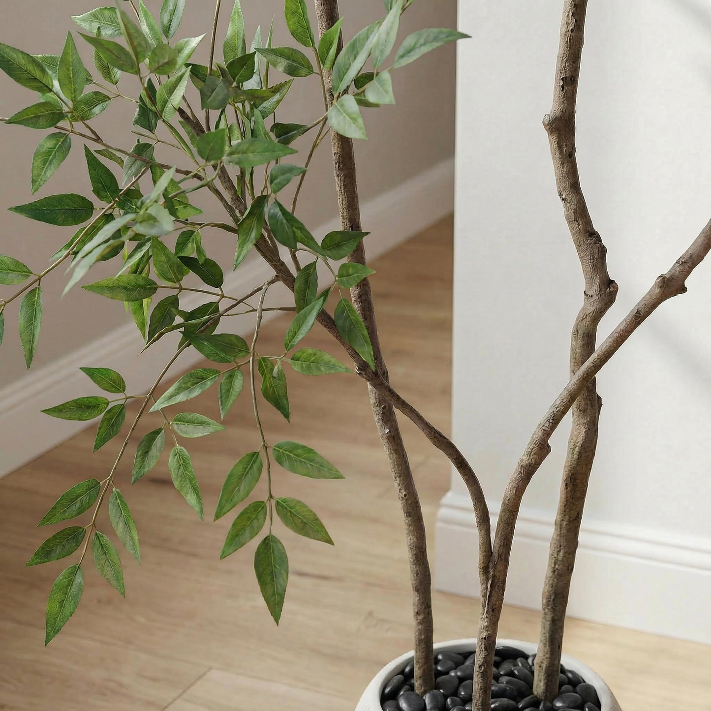 Künstlicher Nandina-Baum 150 cm mit Dekotopf