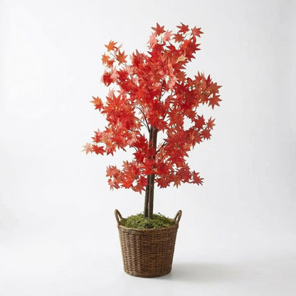 Künstlicher Japanischer Ahornbaum Rot 120 cm