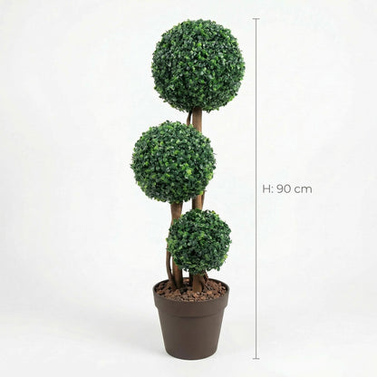 Künstlicher Buchsbaum Kugelbaum 90 cm