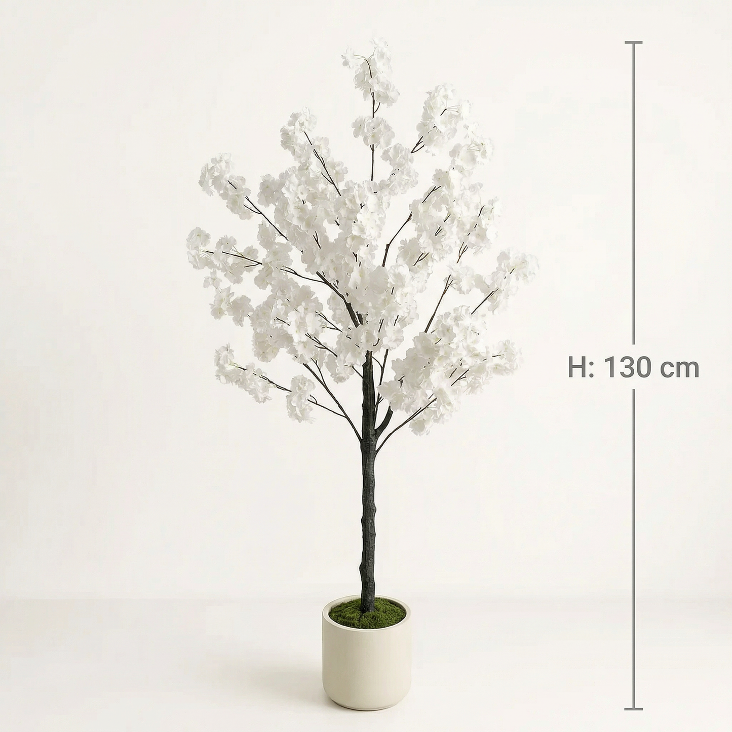 Künstlicher Kirschblütenbaum Weiß 130–180 cm